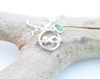 Swim Necklace, Gifts for Swimmers, Swimming Necklace, Swimming Jewelry, Swimmer Gift, Swim Jewelry