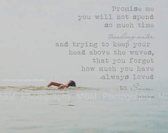 8x10 Treading Water Photography Print