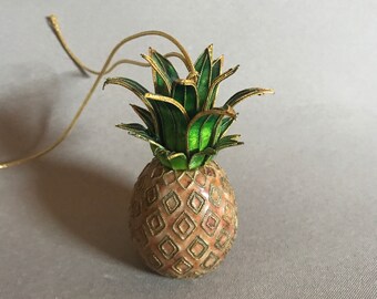 Vintage Cloisonne Enamel Christmas Ornament