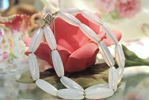 Sea Opal Glass Bracelet