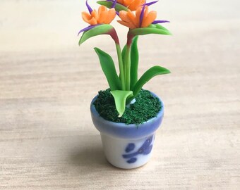 Miniature Flower,Miniature Flower Pot,Miniature Vase,Dollhouse Flower,Miniature Garden,Dollhouse Flower Pot,Dollhouse,Miniatures
