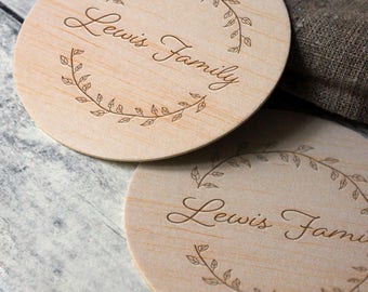 Custom Coasters, Wood Coasters, Engraved Coasters, Personalized Coasters, Wedding Gift Coasters, Customized Coasters, Coasters Wedding