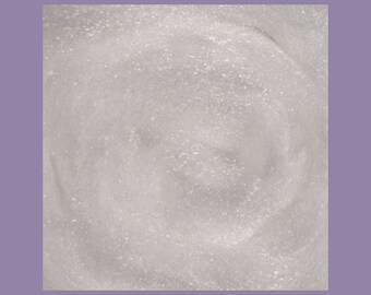 Firestar Blending Fiber for Hand Spinners, White, 2 Ounces - Dyeable!