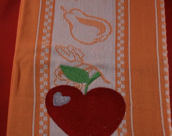 Embroidered Kitchen Dish Towel