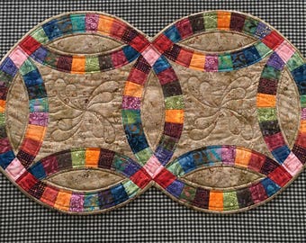 Double Wedding Ring Tablerunner