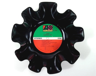 ABBA Vinyl Record Bowl Vintage Retro LP Album 1975 (Greatest Hits) Red and Green Label