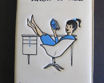 Ponytail 1959 Miss Know-it-all Dictionary, Websters Dictionary, Vintage Pony Tail, Pony Tail, Miss Know It All, Childrens Dictionary, Books