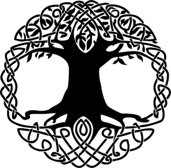 Celtic Knot Tree of Life vinyl decal