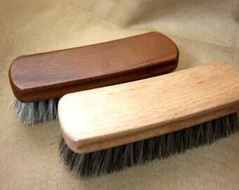 Craft Horse Hair Brush Leathercraft Handcraft Shose Cleaning Polishing Maintain Condition Treatment Finish