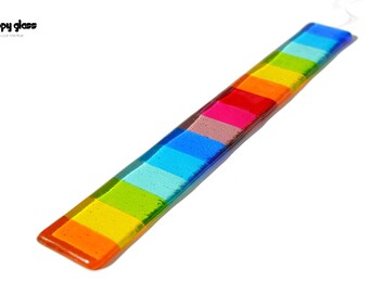 Rainbow Suncatcher - Rainbow Hanging - Fused Glass Rainbow - Pride Gift - Fused Glass Suncatcher - Rainbow Colours - House Warming Gift