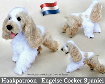 104NLA Haakpatroon - Engelse Cocker Spaniel hond - Amigurumi - PDF by Chirkova Etsy