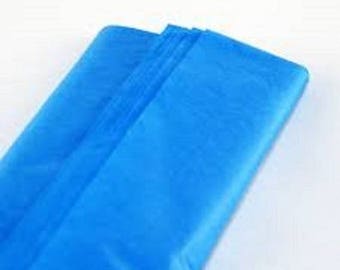 set of 10 sheets of silk tissue paper 50 x 75 blue new