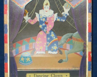 Vintage Circus Dancing Circus Clown Music box
