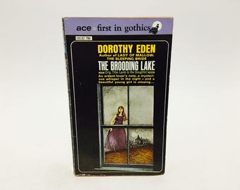 Vintage Gothic Romance Book The Brooding Lake by Dorothy Eden 1953 Paperback