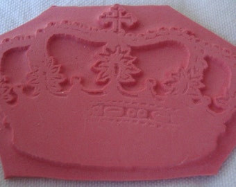 Unmounted Cross Crown Rubber Stamp scrapbook