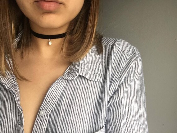 Black velvet choker, velvet choker, shiny charm choker, velvet choker with charm, choker with charm, diamond charm choker,women jewelry,cute