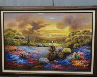 M. Chapot original oil painting on canvas