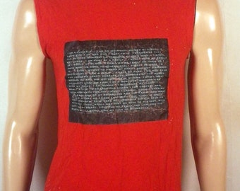 vtg Homemade funny I Am A JuggaloT-Shirt cut off sleeves ICP fan made sz S