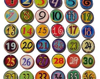 LargeTeacher magnets, Student numbers, Calendar number magnets, rainbow numbers, classroom supplies, office supplies, student magnets