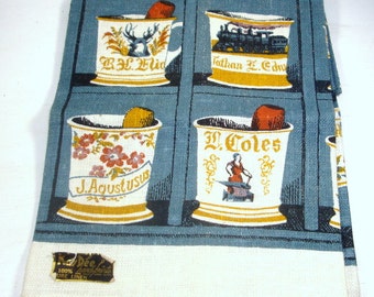 100% Linen Dish Towel, Tea Towel, Kitchen Decor, Kay Dee, Unused, NOS (425-14)