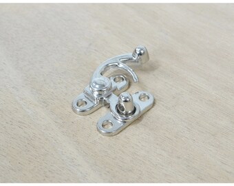 1" NICKEL Plated Turn Lock Purse Fastener Latch Renaissance Hardware - 53233