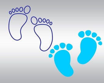 Newborn feet svg | Etsy