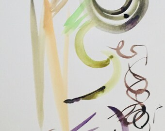 Earthy abstract || watercolor