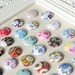 19mm Fabric Covered Push Pins, Flat Button Thumbtacks, Decorative Pushpins, Beautiful Floral Design Fabric, Bulletinboard Tacks, Chic Tack