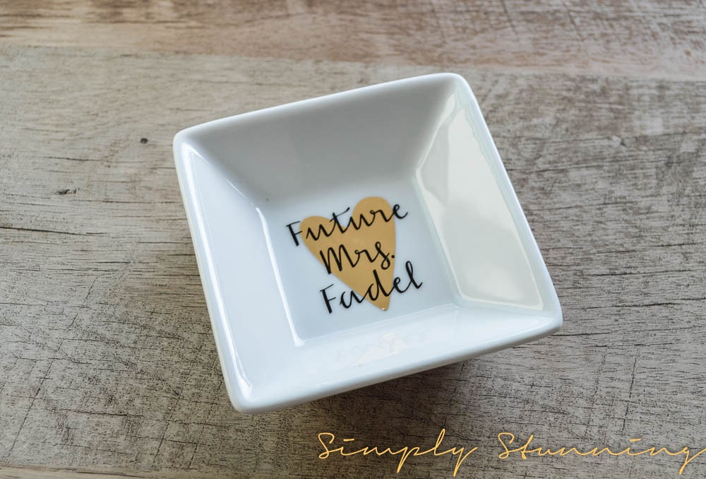 Personalized Ring Dish wedding gift engagement gift Jewelry