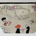 Zombie Love Project Bag, Knitting Bag, Crochet bag, Zipper Pouch, Makeup Bag, Cotton Bag, Toiletry Bag, Art Supply bag, Craft bag,