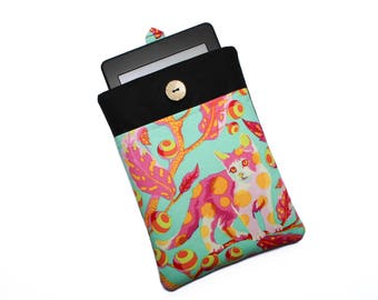 Cat Kindle Case, Nook Glowlight Plus Sleeve, Kindle Paperwhite Cover, Cat E-reader Case, Kindle Paperwhite Case, Nook Case, Kindle Cover