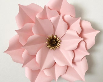 PDF Petal #5 Paper Flower template Printable for Trace and Cut Purposes in making Giant Paper Flowers for wedding and events flower backdrop