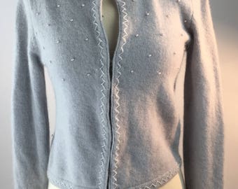 Vintage Beaded Cardigan Sweater