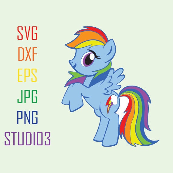 Download My Little Pony Rainbow Dash Svg Files Svg Dxf Eps Studio