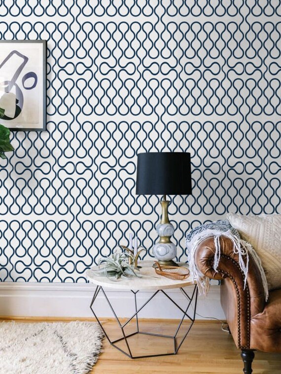 Geometric Self adhesive vinyl temporary removable wallpaper