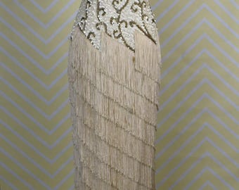 1950s sequin flapper dress