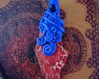 Red dyed Jasper Necklace