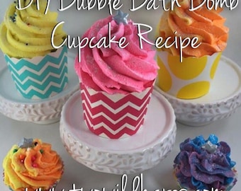DIY Bubble Bath Bomb Cupcake Recipe & Tutorial Guide (2 recipes in 1)