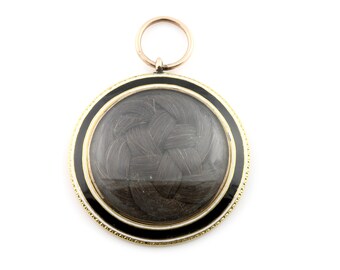Georgian Enamel Mourning Locket - Inscribed "18 June 1800"