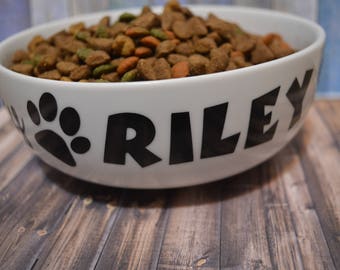 Personalized Dog Food Bowl, Dog Dish, Dog Bowl, Dog Accessories, Custom Dog Dish, Custom Dog Bowl, Gift for Dogs, Personalized Dog Gift.