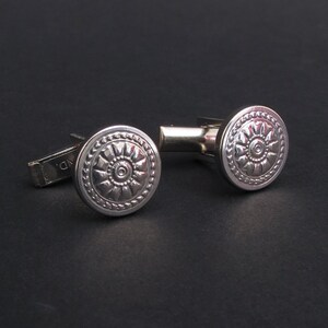 1960’s VTG steel cufflinks, look great from formal to workwear, deadstock/NOS