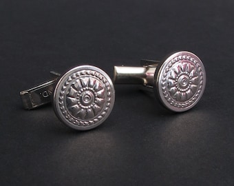 1960’s VTG steel cufflinks, look great from formal to workwear, deadstock/NOS