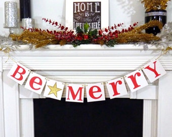 Merry Christmas Word Banner Merry Christmas Red Glitter