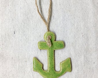 Ceramic Anchor Ornament