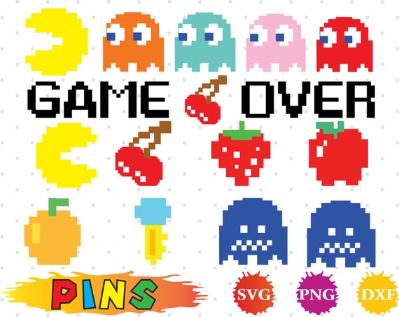 Download Pacman svg,dxf,png/Pacman clipart for Design,Print ...