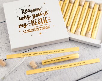 Personalised gift for best friend - Reasons why you're my Bestie - gift for her, birthday present, personalized gift, bridesmaids gift