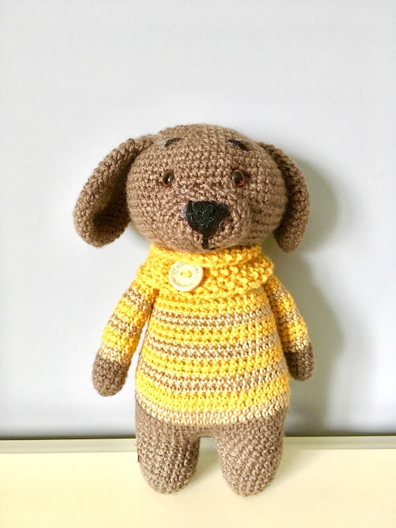Crochet puppy dog Amigurumi kids gift ideas baby shower boys girls home decor cute puppies toys soft toys handmade knitted toys nursery