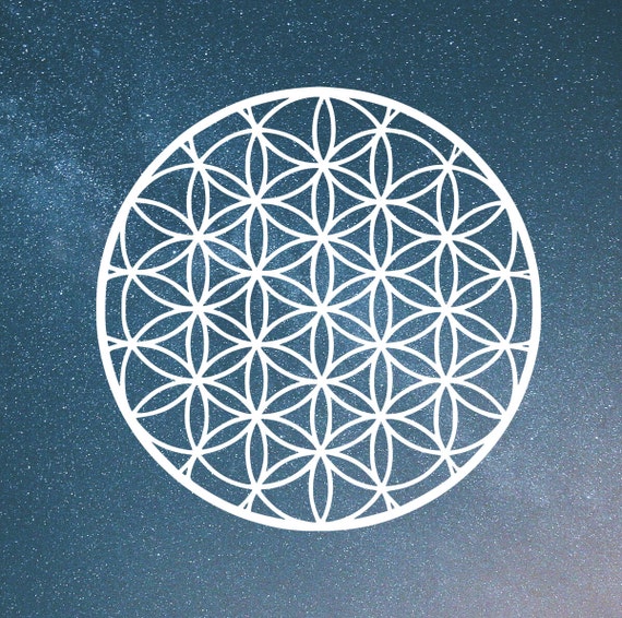 Flower of Life Sacred Geometry Die-Cut Decal Car Window Wall