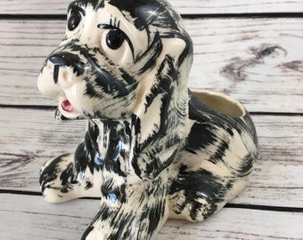 Vintage Dog Planter, Dog Succulent Planter, Air Planter, Dog Lover Gift, Indoor Planter, Dog Figurine, Ceramic Dog, Puppy Dog, Puppy Planter