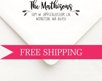 Custom Return Address Stamp-Self Inking-Personalized Stamp-Housewarming Gift-Client Gift-Wedding Stamp